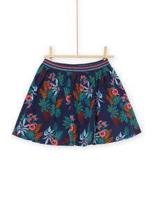  Floreale blue reversible skirt