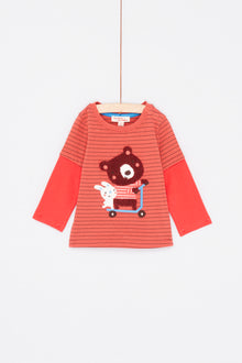  Baby Boy Terracotta Stripe T-Shirt