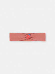  Pink blush headband with 3D strawberry motif