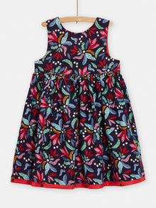  Reversible dress with low-cut back for girls