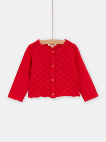  Red cardigan for GIRLs