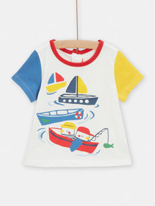  Boat animation T-shirt for BOY