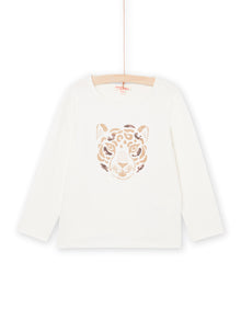  WHITE LONG SLEEVE TIGER T-SHIRT