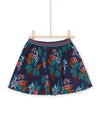 Floreale blue reversible skirt