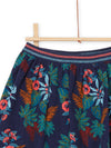 Floreale blue reversible skirt