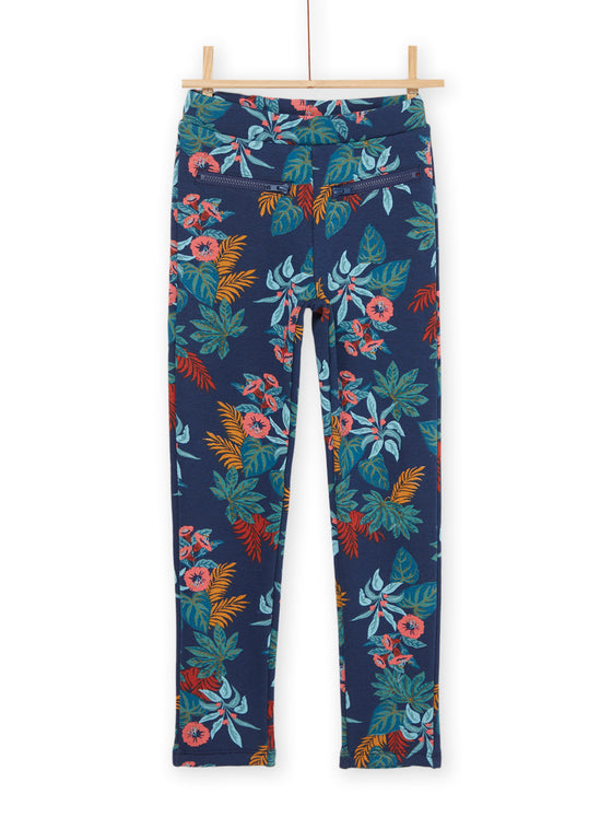 Tropical print pants