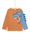 Long sleeve sepia dino t-shirt