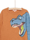 Long sleeve sepia dino t-shirt