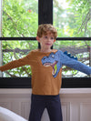 Long sleeve sepia dino t-shirt