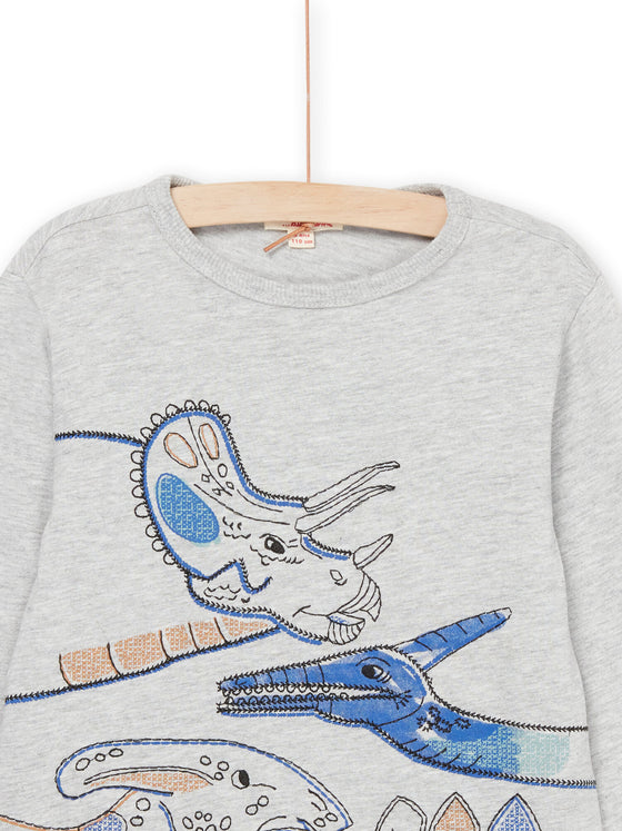 Long sleeve t-shirt with dinosaur design