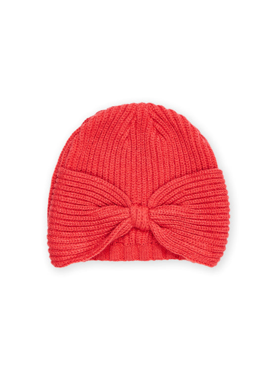BEANIE WITH BOW IN FRONT
