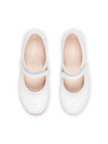 White Leather Mary Janes