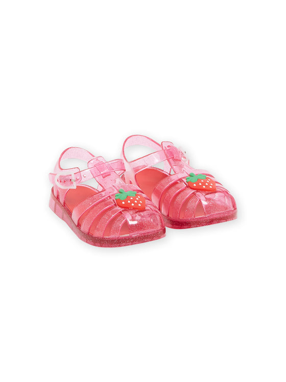 Red beach sandals