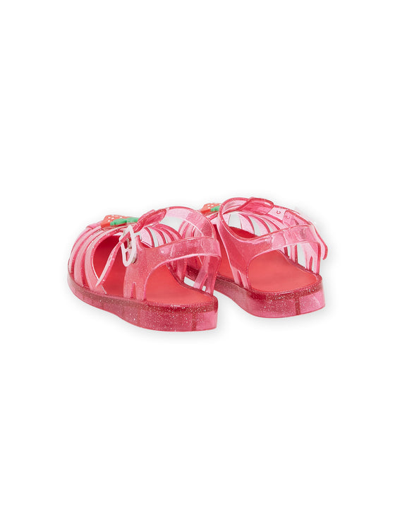 Red beach sandals