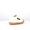 White leather Mary Janes