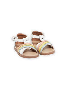  White leather sandals