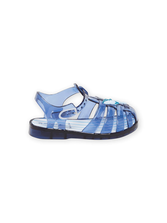 Navy blue beach sandals