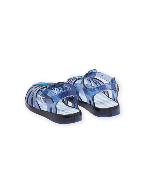 Navy blue beach sandals