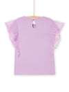 Lavender t-shirt with zebra animation