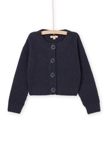  Plain cardigan blue