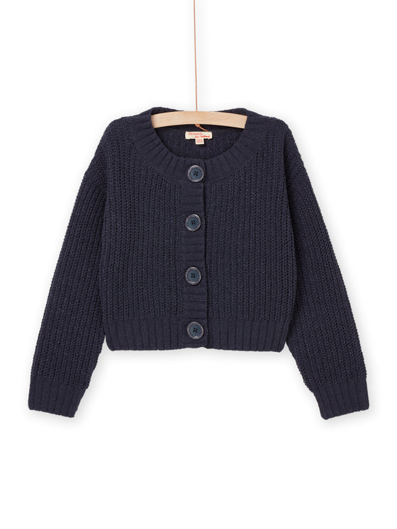 Plain cardigan blue