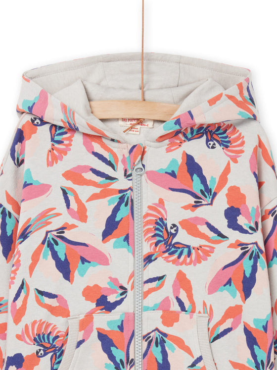 Parrot print hoodie