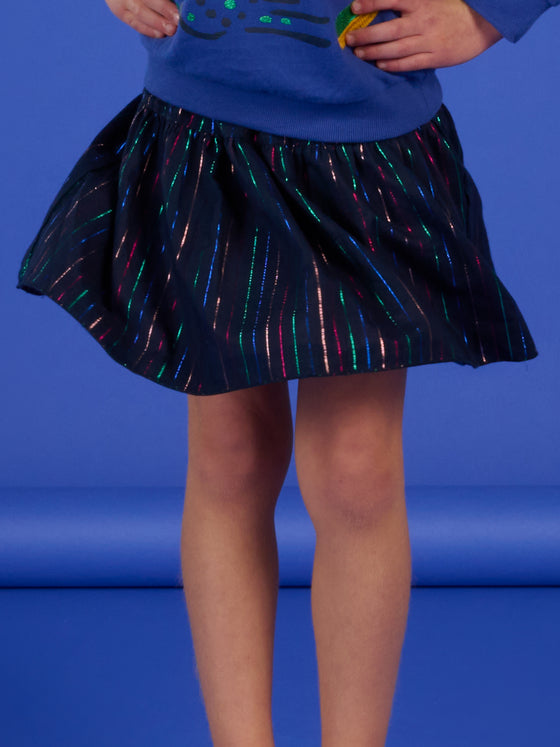 Reversible multicolored skirt