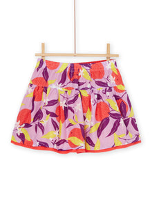  Reversible lavender and orange skirt