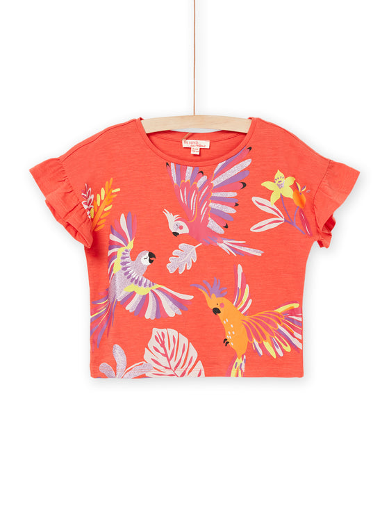 T-shirt with parrot motifs