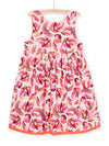 Reversible pink and orange dress