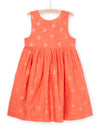 Reversible pink and orange dress