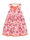 Reversible pink and orange dress