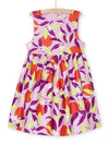 Lavender dress with floral print