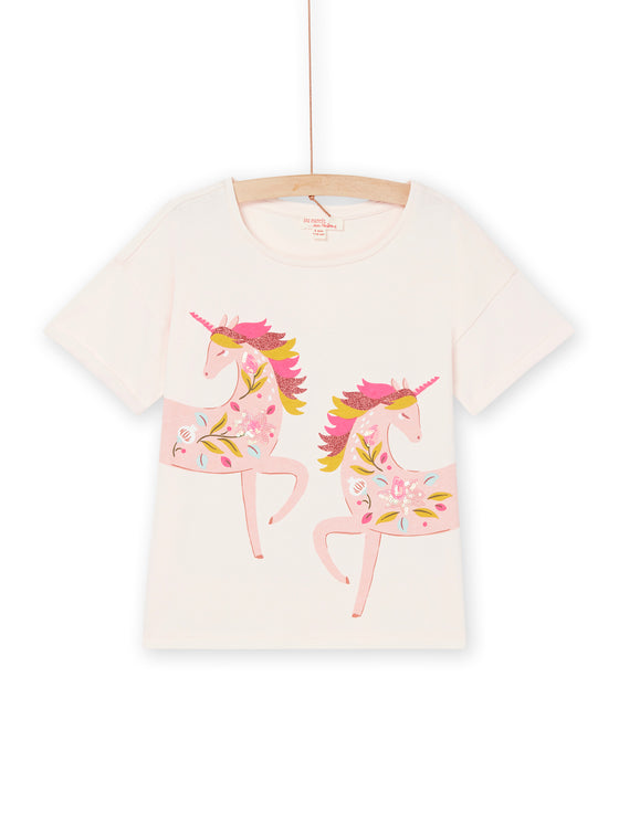 Candy pink t-shirt with unicorn animation