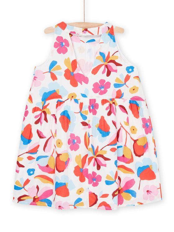 Multicolor dress with cutout back