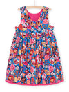 Reversible blue and pink dress