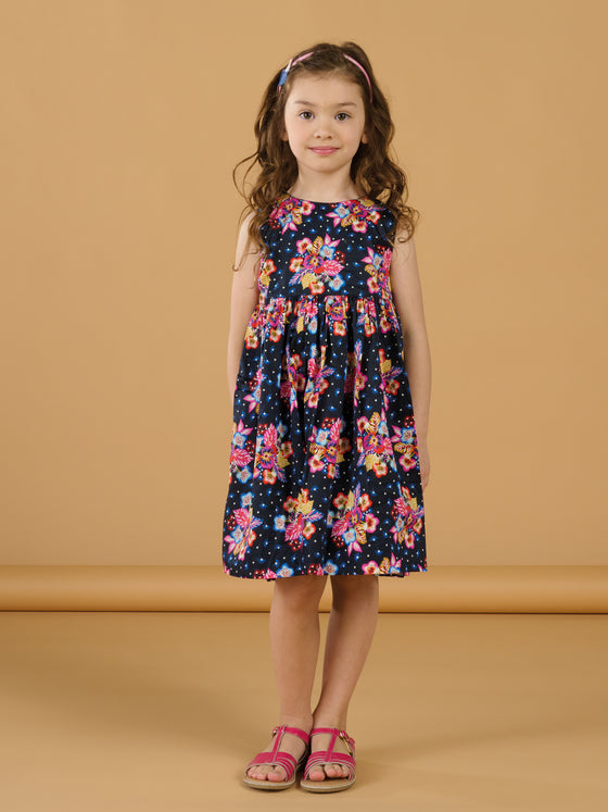 B.dress with floral print