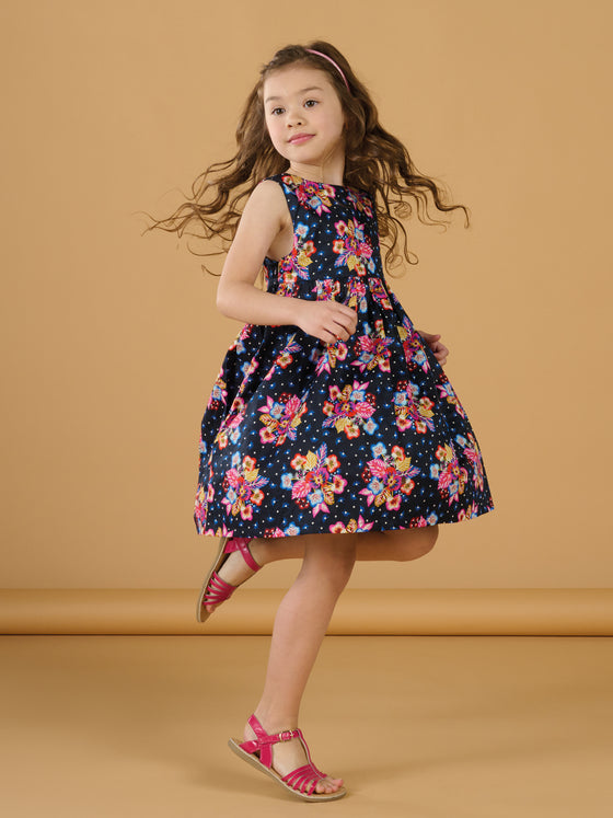 B.dress with floral print