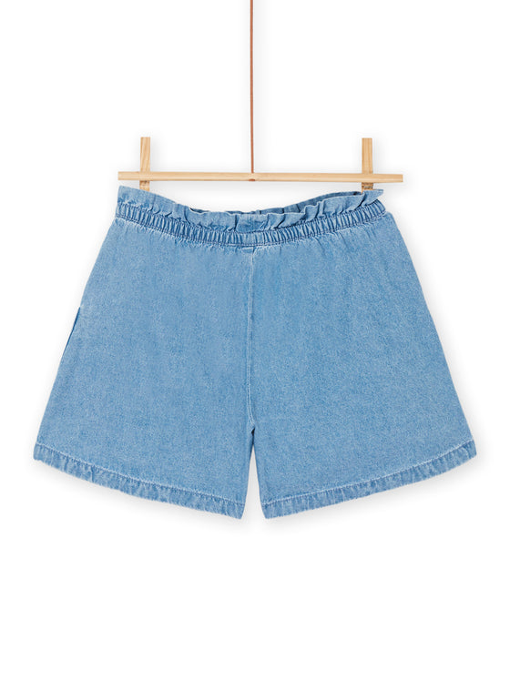 Light blue fluid shorts