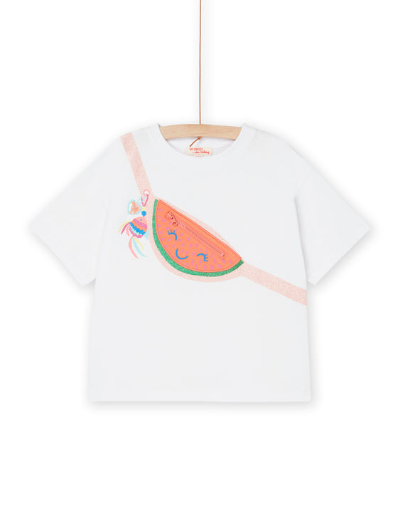 White t-shirt with watermelon satchel animation