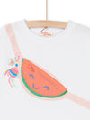 White t-shirt with watermelon satchel animation