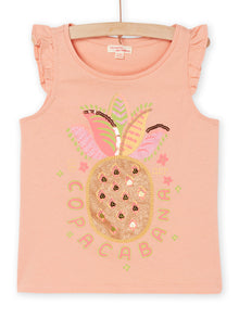  Peach tank top with pineapple animation