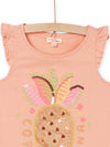 Peach tank top with pineapple animation