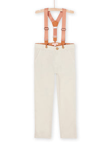  String linen pants with braces