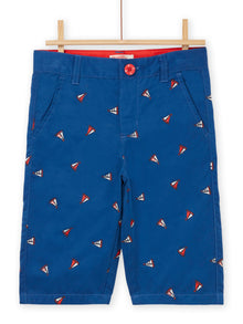  Bermuda shorts with small ship embroidery