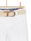 Bermudas with removable belt
