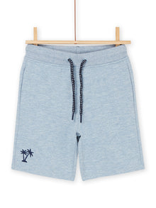  Blue fleece Bermuda shorts