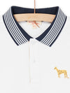 Leopard pattern polo shirt