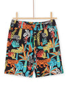  Bermuda shorts with multicolored jungle print