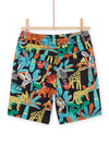  Bermuda shorts with multicolored jungle print